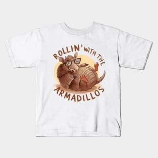 Rollin' with the armadillos Kids T-Shirt